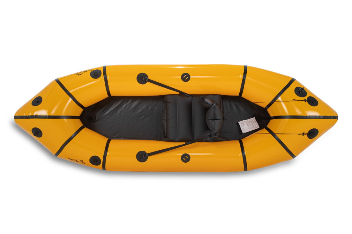 Anfibio Rebel 3KL+, flotter Packraft-Einer mit Spritzdecke