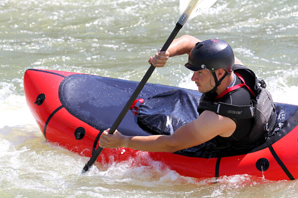 Packraft whitewater course at Kanupark Markkleeberg/Leipzig 2025