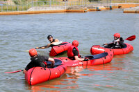 Packraft whitewater course at Kanupark Markkleeberg/Leipzig 2025